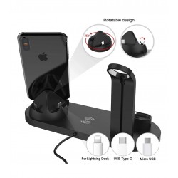 4 in 1 Wireless Fast Charging Dock Station