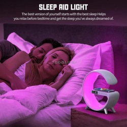 Speakers Alarm Clock,G Lamp,Wireless Charger night lights