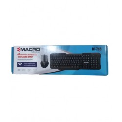 Combo Clavier et Souris sans Fil MACRO M-715